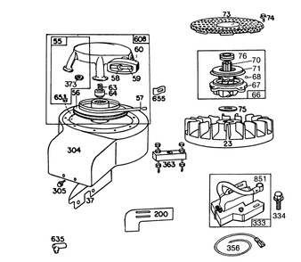Engine Briggs & Stratton Model No. 191702-2160-01 8 H.P. Rear Engine Rider Recoil Model 56138 Diagram and Parts List for 56138 6000001 - 6999999 Toro Lawn Tractor