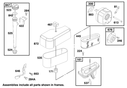 Engine Briggs & Stratton Model 195707-0421-E1 Diagram and Parts List for 70122 9900001 - 9999999 Toro Lawn Tractor
