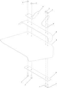 Deflector Assembly No. 147-1642 Diagram and Parts List for 74035 412600000 - 414070147 Toro Lawn Tractor