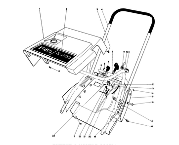 Shroud & Handle Assembly Diagram and Parts List for 38235 2000001 - 2999999 Toro Snow Blower