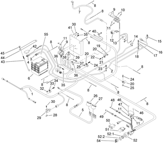 Electrical Assembly Diagram and Parts List for 74269 (270000001-270000300)(2007) Toro Lawn Mower
