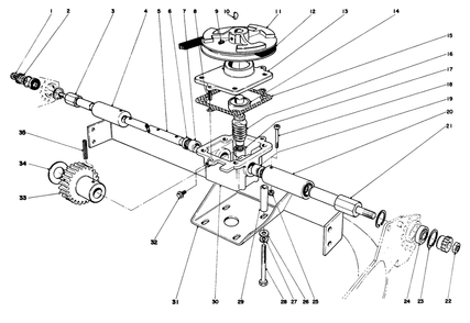 Gear Case Assembly Diagram and Parts List for 23158 9000001 - 9999999 Toro Lawn Mower