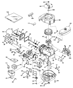 Engine, Tecumseh Model No. Lav 35-40596j Diagram and Parts List for 20571 1000001 - 1999999 Toro Lawn Mower