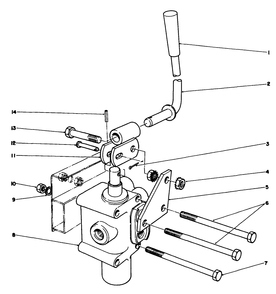 Valve & Lever Assembly Diagram and Parts List for 30798 0000001 - 0999999 Toro Lawn Tractor
