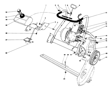 Part Location Diagram of 38-3000 Toro DISCONTINUED