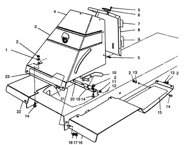 Front Tower Assembly Diagram and Parts List for 56190 2000001 - 2999999 Toro Lawn Tractor