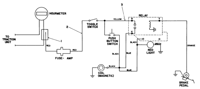 Electrical Schematic Diagram and Parts List for 30783 60000001 - 69999999 Toro Lawn Tractor