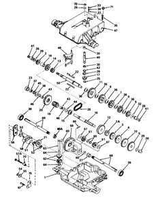 Peerless Transaxle Model No. 801f Diagram and Parts List for 57360 7000001 - 7999999 Toro Lawn Tractor