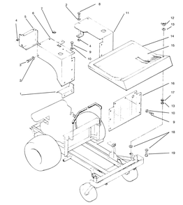 Fenders And Covers Diagram and Parts List for 74140 590001 - 599999 Toro Lawn Tractor