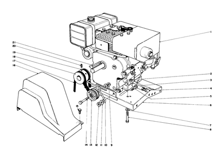 Engine Assembly Diagram and Parts List for 31763 4000001 - 4999999 Toro Snow Blower