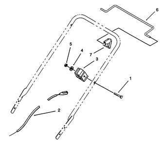 Brake Control Assembly Diagram and Parts List for 20433 39000001 - 39999999 Toro Lawn Mower