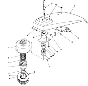 Trimmer Head Assembly Diagram and Parts List for 51642 7000001 - 7999999 Toro Trimmer