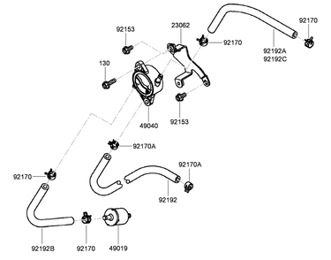 Fuel Tank And Fuel Valve Assembly Diagram and Parts List for 74955CP (290000001-290999999)(2009) Toro Lawn Mower