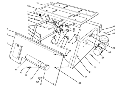 Seat Support Assembly Diagram and Parts List for 30610 490001 - 499999 Toro Lawn Tractor