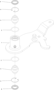 Idler Assembly 1 Diagram and Parts List for 72096 406343181-407109999 Toro Lawn Tractor