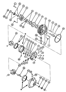Transmission Eaton 1100-032 Diagram and Parts List for 73520 5900001 - 5900177 Toro Lawn Tractor