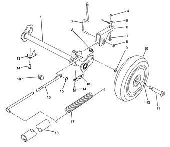 H.P. Rear Axle Assembly (Model No. 20910 Only) Diagram and Parts List for 20910 0000001 - 0999999 Toro Lawn Mower