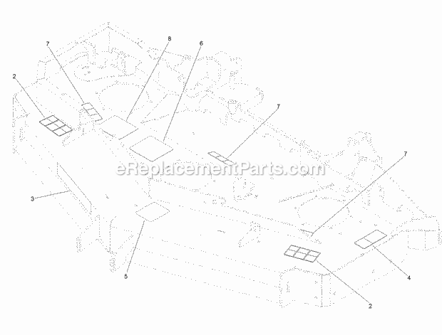Deck Decal Assembly No. 131-7691 Diagram and Parts List for 74942TE 315000001-315999999 Toro Lawn Mower