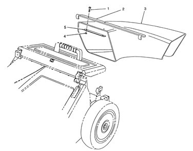 Side Discharge Chute Model No. 59112 (Optional) Diagram and Parts List for 26624C 9000001 - 9999999 Toro Lawn Mower