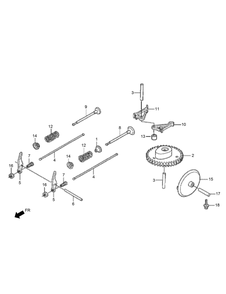 Camshaft Assembly Diagram and Parts List for 2615 315000001 - 315999999 Toro Lawn Tractor Accessories