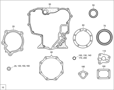 Lower Engine Gasket Kit Diagram and Parts List for 74267 403247200-999999999 Toro Lawn Mower