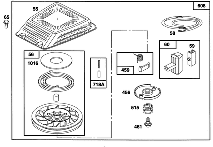 Engine Gts 150 (Model No. 20466 Only)(Model No. 97777-0311-A1) Diagram and Parts List for 20465 5900001 - 5999999 Toro Lawn Mower