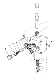 Valve Assembly 27-4190 Diagram and Parts List for 30550 80000001 - 89999999 Toro Lawn Tractor