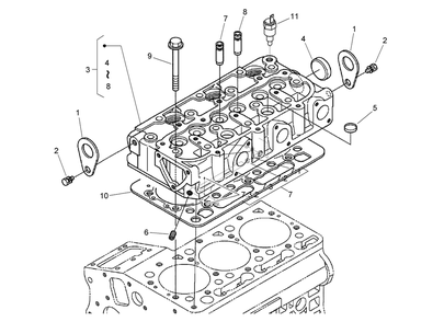 Cylinder Head Assembly Diagram and Parts List for 74274 (270000001-270999999)(2007) Toro Lawn Mower