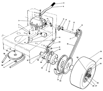 Axle Assembly Diagram and Parts List for 30102 0000001 - 0999999 Toro Lawn Tractor Accessories