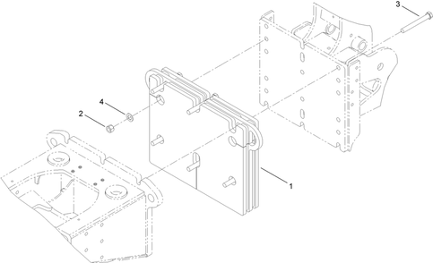 Counter Weight Assembly Diagram and Parts List for 25463E 400000000 - 999999999 Toro Lawn Tractor Accessories