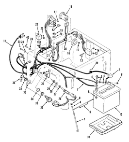 Section 11-Electrical System Diagram and Parts List for Y1-16OE01  Toro Lawn Tractor