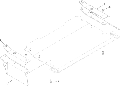 Discharge Tunnel Assembly Diagram and Parts List for 74463 400000000-402099999 Toro Lawn Tractor