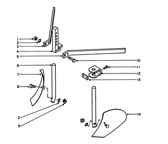 Turning Plow Model 59718 (Optional) Diagram and Parts List for 58070 3000001 - 3999999 Toro Tiller