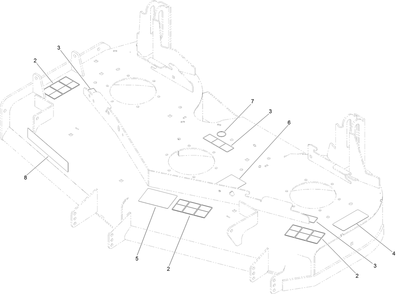 Deck Decal Assembly Diagram and Parts List for 74142TE (316000001-316999999)(2016) Toro Lawn Mower