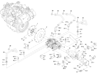 Part Location Diagram of 63-11-010 Toro Hex Hd.Bolt M12*40ht/10.9