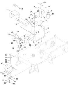 Part Location Diagram of ST36978 Toro Pin-Clevis
