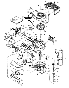 Engine Tecumseh Model No. Tnt 100-10077e Diagram and Parts List for 16165 3000001 - 3999999 Toro Lawn Mower