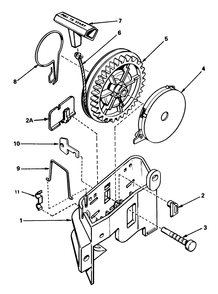 Starter No. 590531 Diagram and Parts List for 20705 3000001 - 3999999 Toro Lawn Mower
