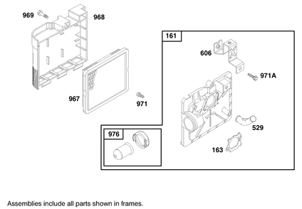Engine Briggs & Stratton Model 12h807-1760-E1 (Model No. 20021 Serial No. 9940000-9941632) Diagram and Parts List for 20020 9900001 - 9999999 Toro Lawn Mower
