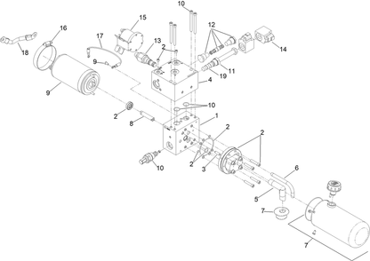 Power Unit Assembly No. 135-1582 Diagram and Parts List for 74090 410000000 - 412999999 Toro Lawn Tractor