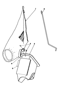 Bagging Kit No. 47-6510 (Optional) Diagram and Parts List for 16785 7000001 - 7999999 Toro Lawn Mower