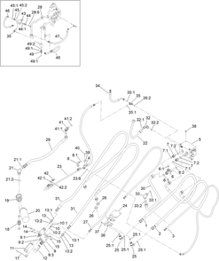 Part Location Diagram of 104-2240 Toro Hose Asm