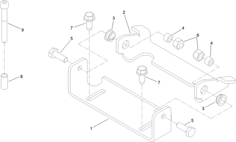 Lever Lock Assembly No. 108-4702 Diagram and Parts List for 22337CP 410400000 - 999999999 Toro Lawn Tractor Accessories