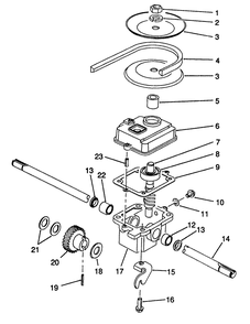 Gearbox Assembly No. 71-8250 (Model No. 20915 Only) Diagram and Parts List for 20910 0000001 - 0999999 Toro Lawn Mower