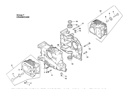 Crankcase-Engine Kohler Model No. Mv16s-Type Ps56519 Diagram and Parts List for 30180 490731 - 499999 Toro Lawn Tractor Accessories