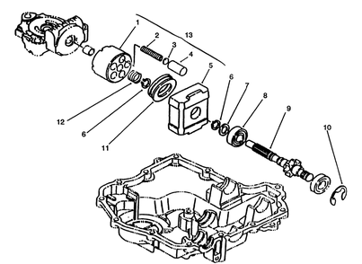 Motor Shaft Diagram and Parts List for 72063 4900001 - 4999999 Toro Lawn Tractor