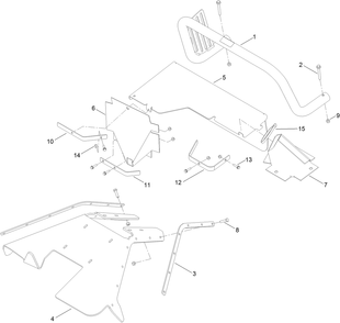Debris Kit No. 140-3624 Diagram and Parts List for 140-3624  Toro Stump Grinder