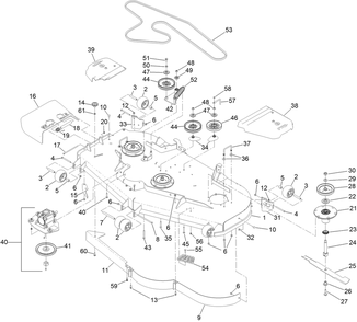 Part Location Diagram of 106-7355-01 Toro Plate-Roller, Right Hand