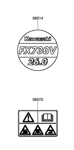 Label Set Diagram and Parts List for 23208G 400000000 - 401999999 Toro Stump Grinder