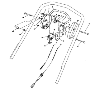 Traction Control Assembly Diagram and Parts List for 20107 2000001 - 2999999 Toro Lawn Mower
